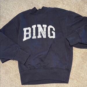 Anine Bing Navy Women’s Bradie Sweatshirt- size XS